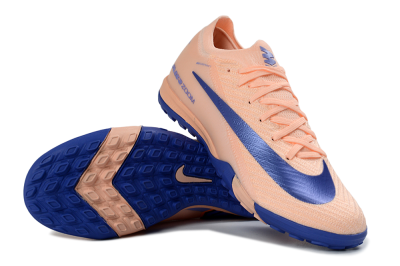 Unisex Nike Air Zoom Mercurial Vapor 16 Elite TF Football Shoes - Peach/Electric Blue/Soft Coral