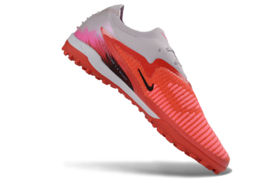 Unisex Nike Phantom 6 Elite Low TF Football Shoes - Red/Coral Blaze/Black