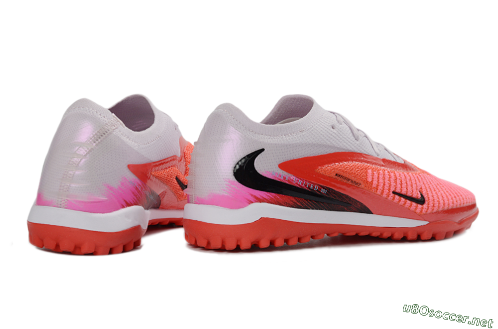 Unisex Nike Phantom 6 Elite Low TF Football Shoes - Red/Coral Blaze/Black 6