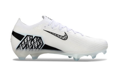 Unisex Nike Air Zoom Mercurial Vapor 16 Elite FG Football Boots - White/Classic Black/Crystal Blue