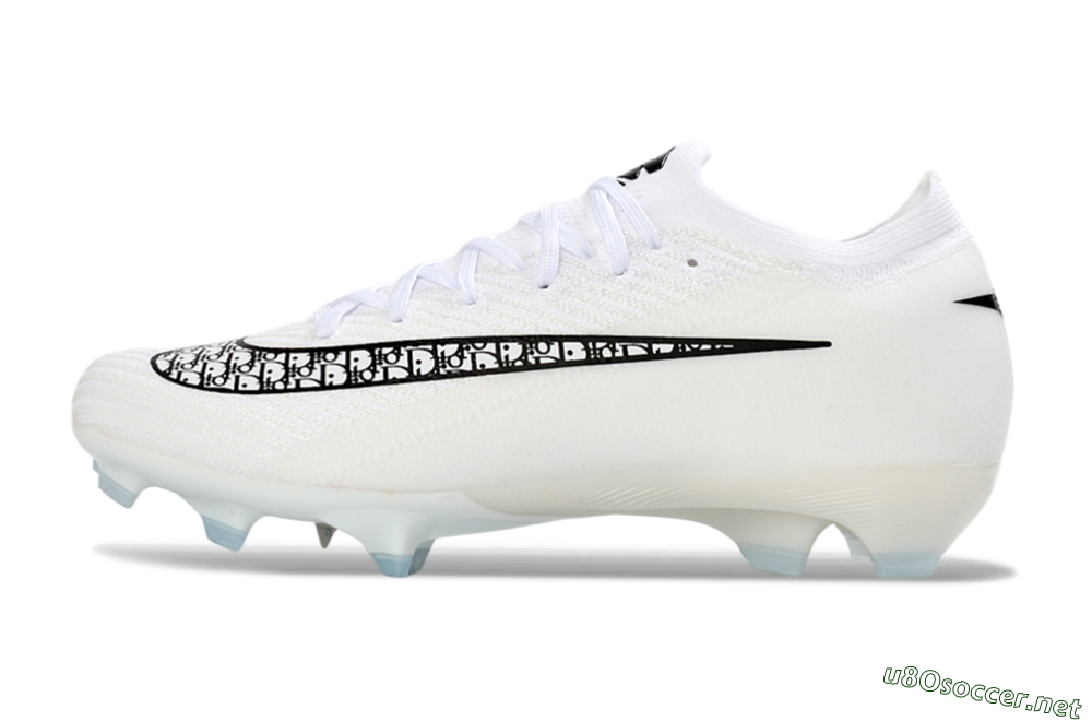 Unisex Nike Air Zoom Mercurial Vapor 16 Elite FG Football Boots - White/Classic Black/Crystal Blue 0