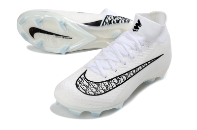 Unisex Nike Air Zoom Mercurial Superfly 10 Elite FG Football Boots - White/Black/Blue