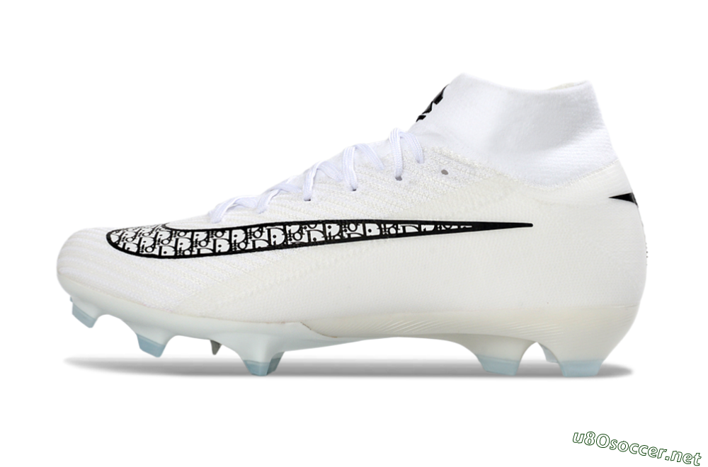 Unisex Nike Air Zoom Mercurial Superfly 10 Elite FG Football Boots - White/Black/Blue 0