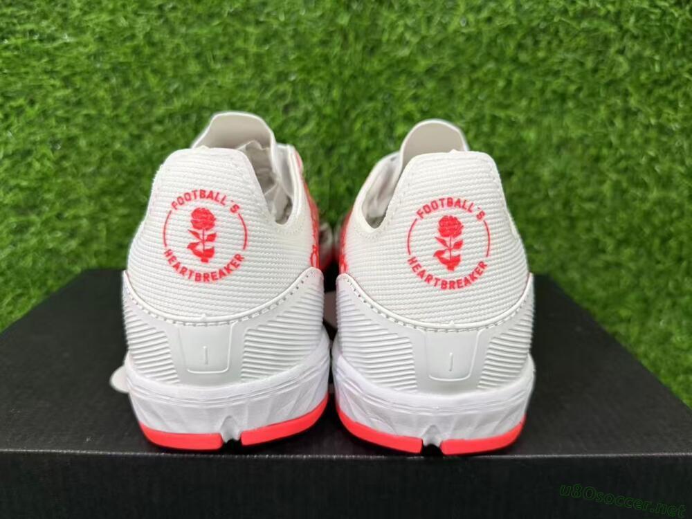 Unisex Adidas F50 Pro TF Football Shoes - White/Flamingo Pink/Neon Black