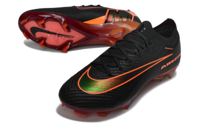 Unisex Nike Air Zoom Mercurial Vapor 16 Elite FG Football Boots - Black/Electric Orange/Metallic Green