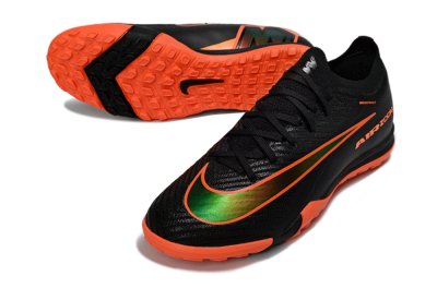 Unisex Nike Air Zoom Mercurial Vapor 16 Elite TF Football Shoes - Black/Flame Orange/Electric Green