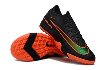 Unisex Nike Air Zoom Mercurial Vapor 16 Elite TF Football Shoes - Black/Flame Orange/Electric Green