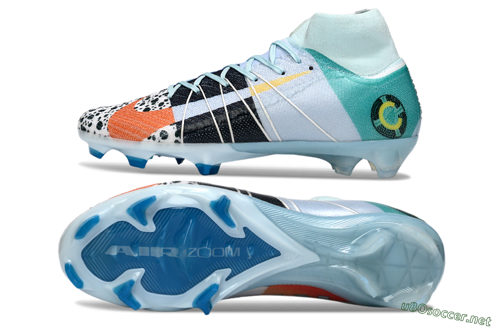 Unisex Nike Air Zoom Mercurial Superfly 10 Elite FG Football Boots - Blue/Red/Black 1