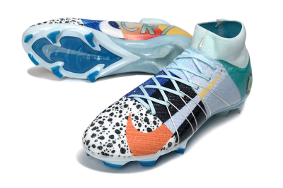 Unisex Nike Air Zoom Mercurial Superfly 10 Elite FG Football Boots - Blue/Red/Black