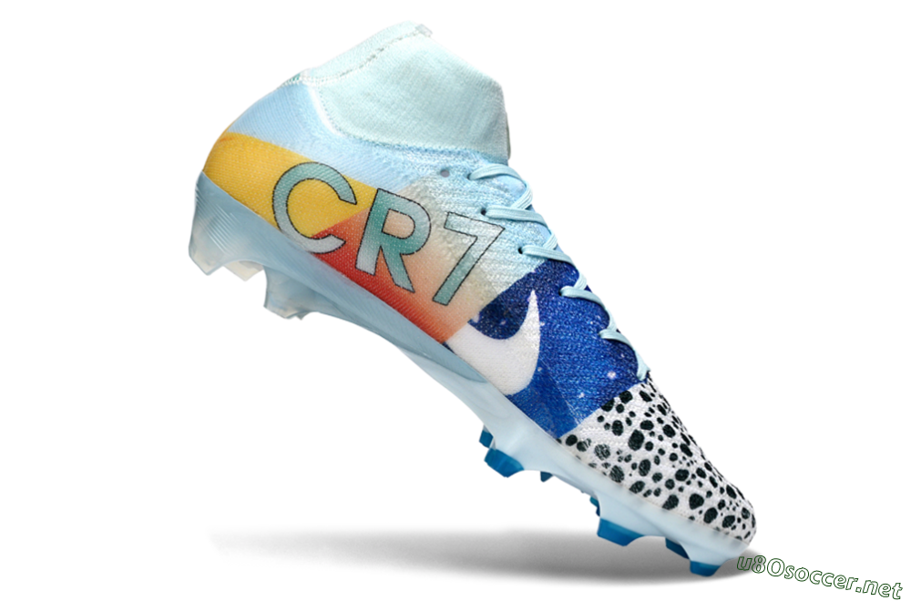 Unisex Nike Air Zoom Mercurial Superfly 10 Elite FG Football Boots - Blue/Red/Black 4