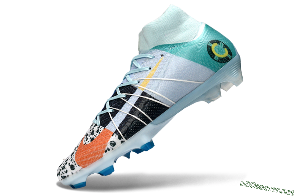 Unisex Nike Air Zoom Mercurial Superfly 10 Elite FG Football Boots - Blue/Red/Black 5