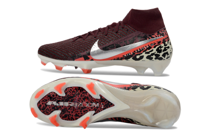 Men's Nike Air Zoom Mercurial Superfly 10 Elite FG Football Boots - Burgundy/Neon Pink/Black