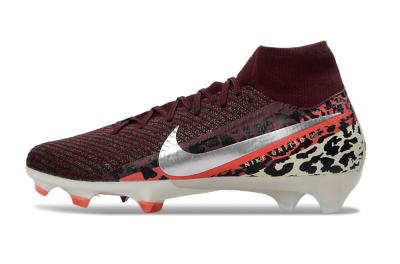 Men's Nike Air Zoom Mercurial Superfly 10 Elite FG Football Boots - Burgundy/Neon Pink/Black