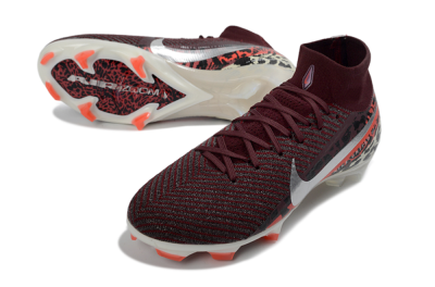 Men's Nike Air Zoom Mercurial Superfly 10 Elite FG Football Boots - Burgundy/Neon Pink/Black