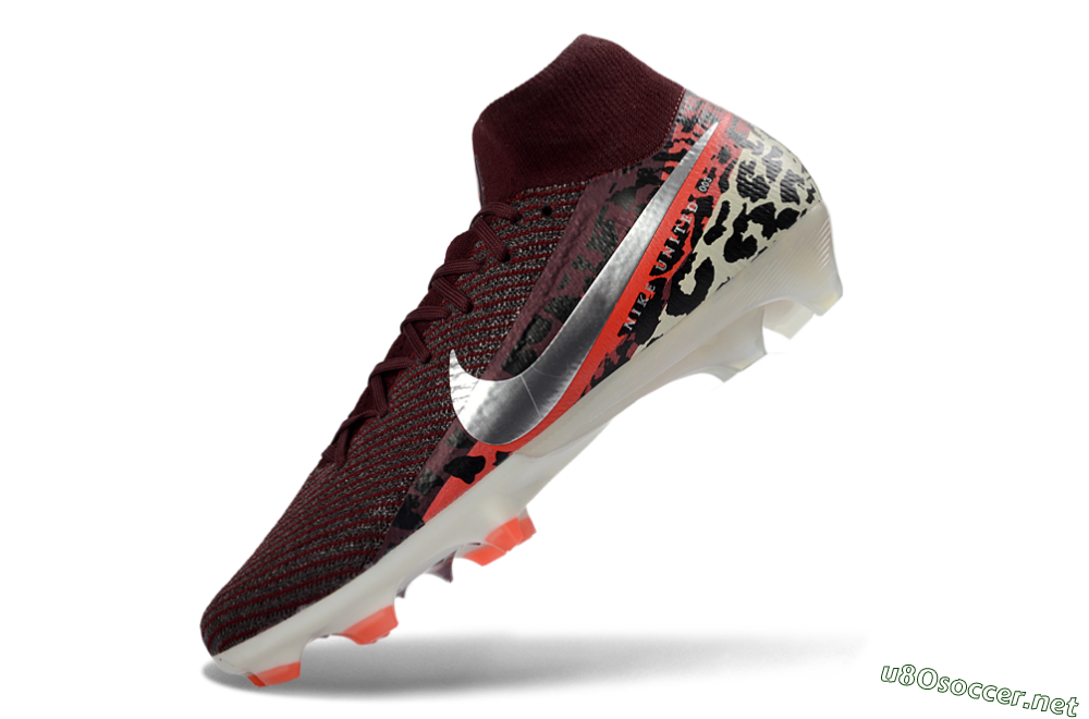Men's Nike Air Zoom Mercurial Superfly 10 Elite FG Football Boots - Burgundy/Neon Pink/Black 5