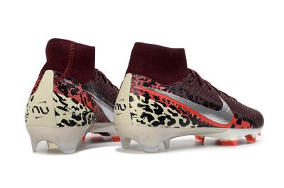 Men's Nike Air Zoom Mercurial Superfly 10 Elite FG Football Boots - Burgundy/Neon Pink/Black