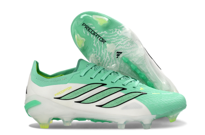 Unisex Adidas Predator 26 Elite FG Football Boots - Aqua/Lime Green/Black