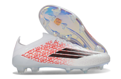 Unisex Adidas F50 Elite FG Football Boots - White/Rose Pink/Black