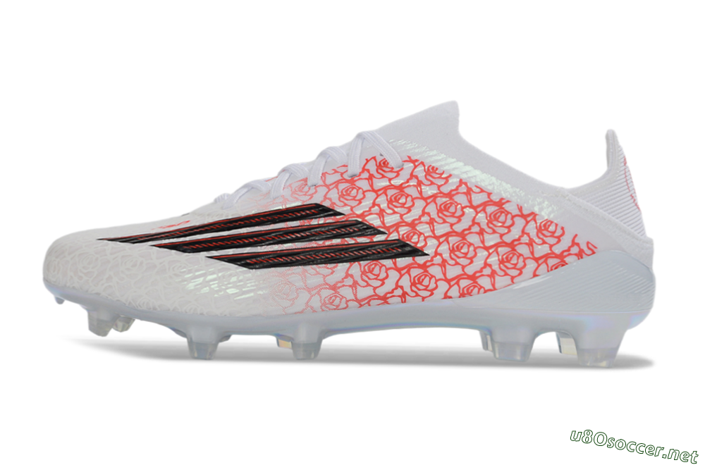 Unisex Adidas F50 Elite FG Football Boots - White/Rose Pink/Black 0