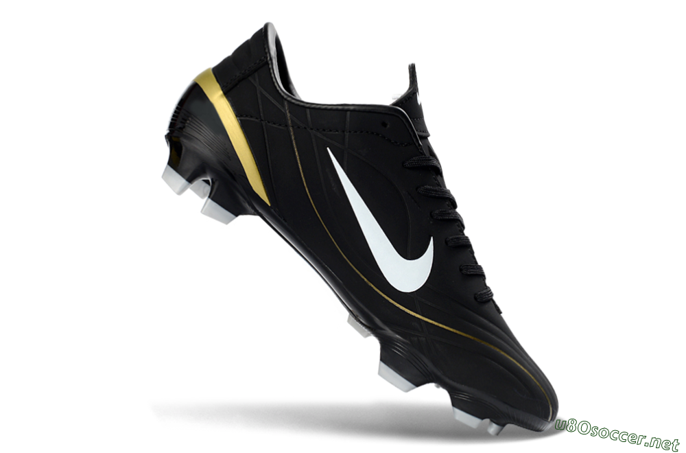 Men's Nike Mercurial Vapor R9 FG Football Boots - Black/Gold Accent/White Detail 4