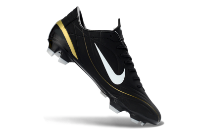 Men's Nike Mercurial Vapor R9 FG Football Boots - Black/Gold Accent/White Detail