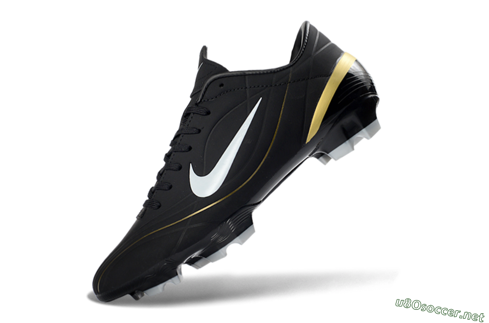 Men's Nike Mercurial Vapor R9 FG Football Boots - Black/Gold Accent/White Detail 5
