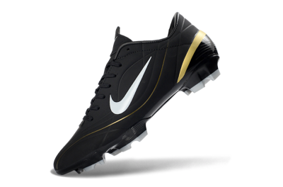Men's Nike Mercurial Vapor R9 FG Football Boots - Black/Gold Accent/White Detail