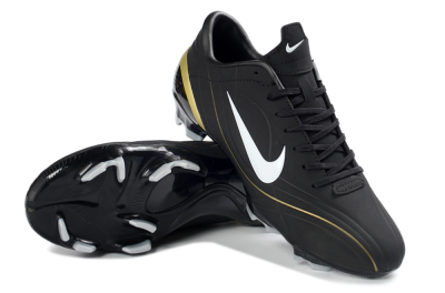 Men's Nike Mercurial Vapor R9 FG Football Boots - Black/Gold Accent/White Detail