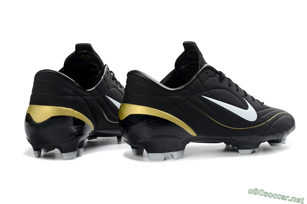 Men's Nike Mercurial Vapor R9 FG Football Boots - Black/Gold Accent/White Detail 6