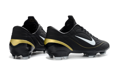 Men's Nike Mercurial Vapor R9 FG Football Boots - Black/Gold Accent/White Detail