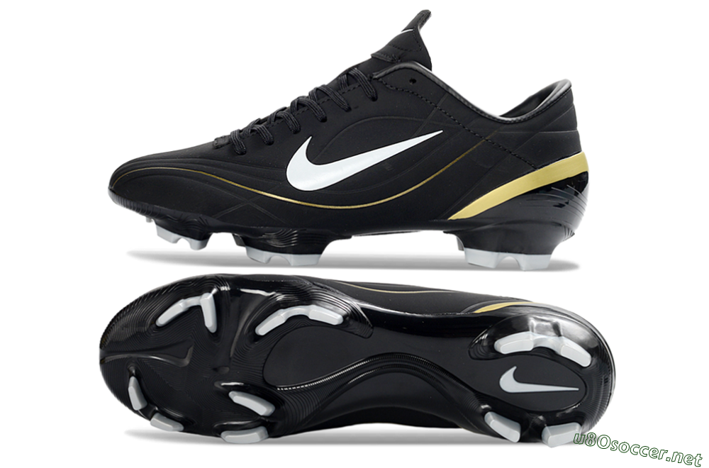 Men's Nike Mercurial Vapor R9 FG Football Boots - Black/Gold Accent/White Detail 1