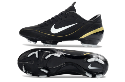 Men's Nike Mercurial Vapor R9 FG Football Boots - Black/Gold Accent/White Detail