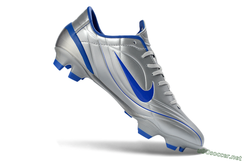 Men's Nike Mercurial Vapor R9 FG Football Boots - Silver/Bright Blue/Steel Blue 4