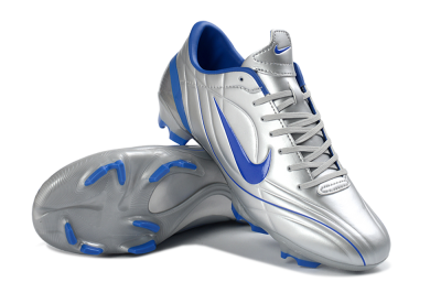 Men's Nike Mercurial Vapor R9 FG Football Boots - Silver/Bright Blue/Steel Blue