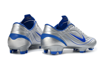 Men's Nike Mercurial Vapor R9 FG Football Boots - Silver/Bright Blue/Steel Blue
