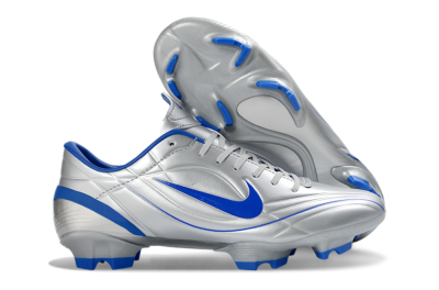 Men's Nike Mercurial Vapor R9 FG Football Boots - Silver/Bright Blue/Steel Blue