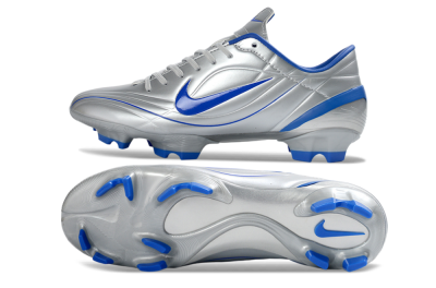 Men's Nike Mercurial Vapor R9 FG Football Boots - Silver/Bright Blue/Steel Blue