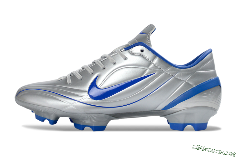 Men's Nike Mercurial Vapor R9 FG Football Boots - Silver/Bright Blue/Steel Blue 0