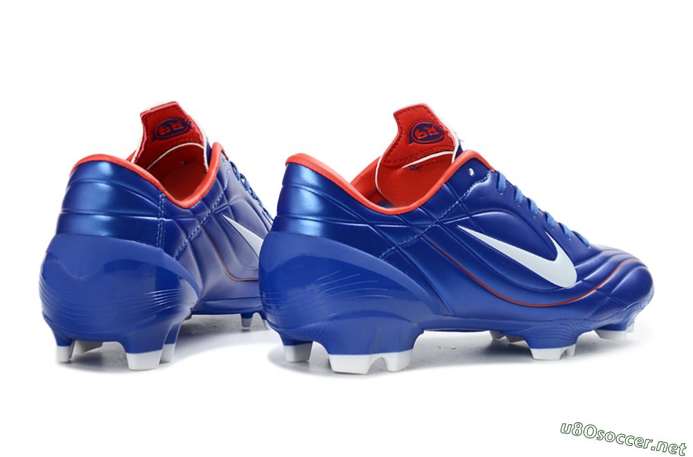 Men's Nike Mercurial Vapor R9 FG Football Boots - Blue/Crimson Red/White 6