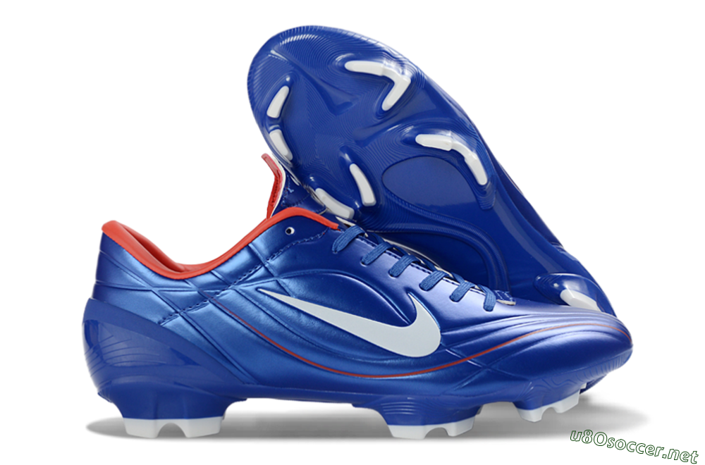 Men's Nike Mercurial Vapor R9 FG Football Boots - Blue/Crimson Red/White 2