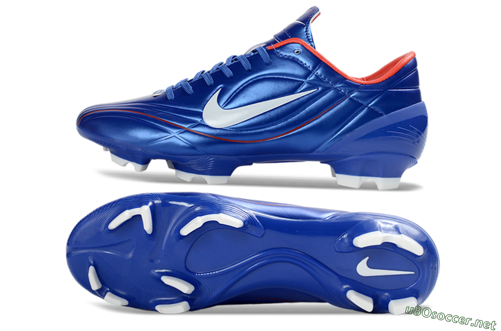 Men's Nike Mercurial Vapor R9 FG Football Boots - Blue/Crimson Red/White 1