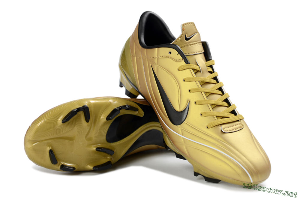 Men's Nike Mercurial Vapor R9 FG Football Boots - Gold/Stunning Gold/Classic Black 3