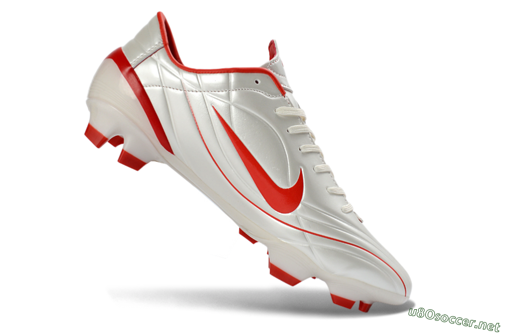 Men's Nike Mercurial Vapor R9 FG Football Boots - White/Fiery Red/Sleek Silver 4
