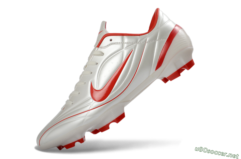 Men's Nike Mercurial Vapor R9 FG Football Boots - White/Fiery Red/Sleek Silver 5