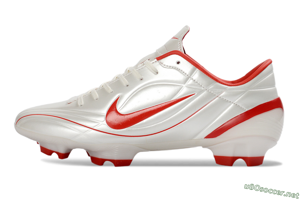 Men's Nike Mercurial Vapor R9 FG Football Boots - White/Fiery Red/Sleek Silver 0