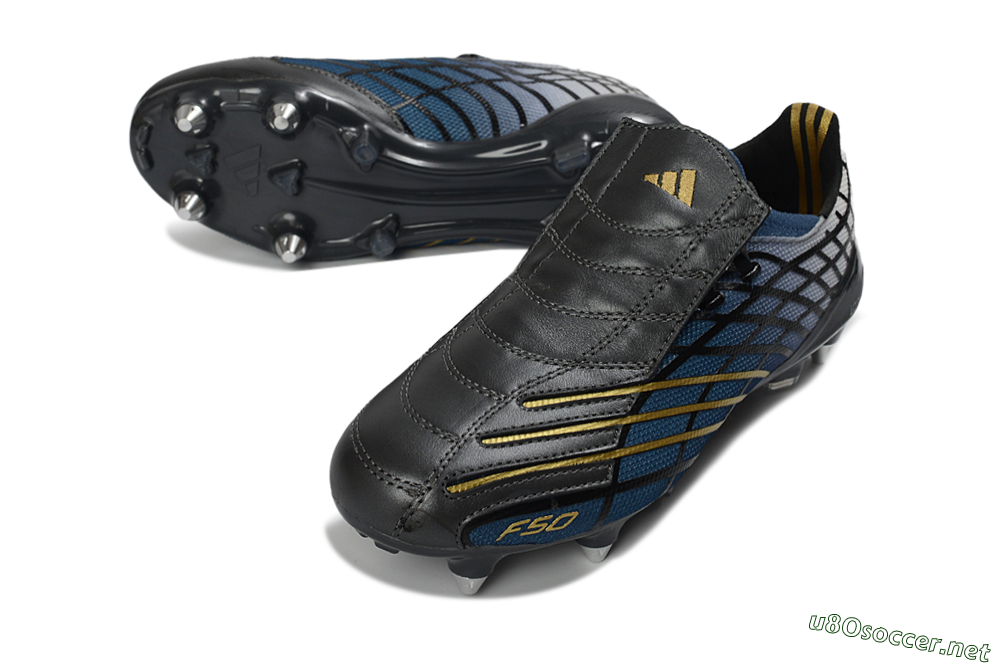 Unisex Adidas F50 Spider Elite SG Football Boots - Blue/Night Sky/Golden Accent 3
