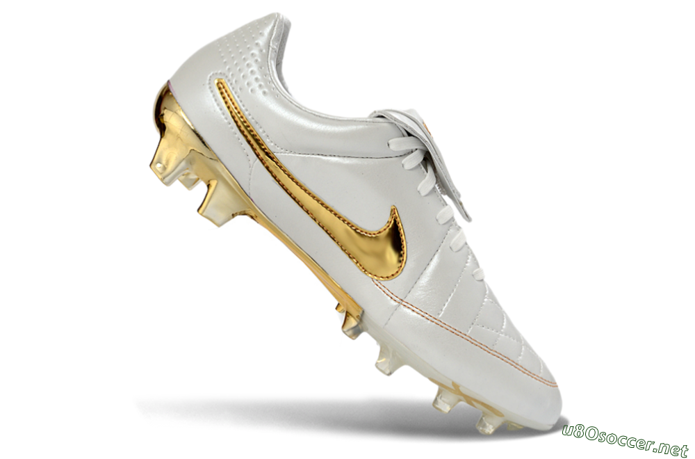 Men's Nike Tiempo Legend SE FG Football Boots - White/Metallic Gold/Classic White 4