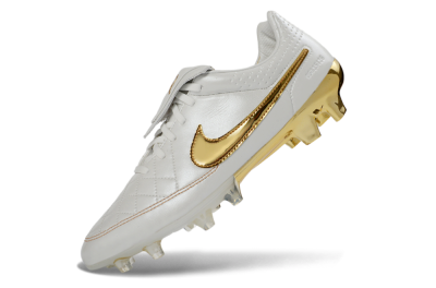 Men's Nike Tiempo Legend SE FG Football Boots - White/Metallic Gold/Classic White
