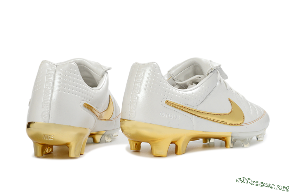 Men's Nike Tiempo Legend SE FG Football Boots - White/Metallic Gold/Classic White 6