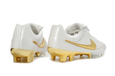 Men's Nike Tiempo Legend SE FG Football Boots - White/Metallic Gold/Classic White